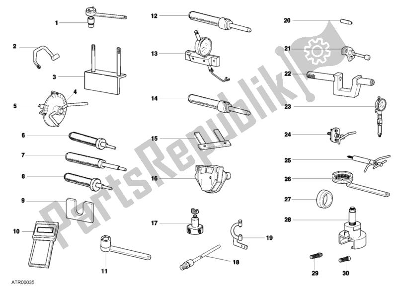 All parts for the Workshop Service Tools, Engine of the Ducati Sport ST4 S 996 2001